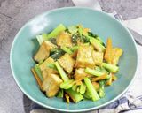 厚揚げと小松菜のしょうが醤油炒め作り方7写真