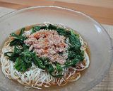 にらとツナのぶっかけそうめん作り方4写真