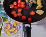 ヨウサマの減塩先斗入ル風金平＆茄子パスタ作り方2写真