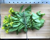 ササッと一品!菜の花チャーハン作り方1写真