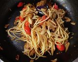 ヨウサマの減塩先斗入ル風金平＆茄子パスタ作り方6写真