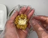 オートミールのカレーチーズボール作り方3写真