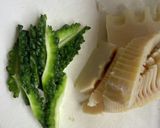 竹の子とゴーヤの旨塩揚げ作り方1写真