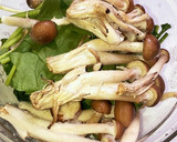 ほうれん草としめじのチリソース和え作り方1写真