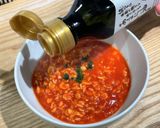トマトジュースで簡単オートミールリゾット作り方5写真