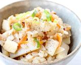 香りいい【筍の白だしご飯】炊き込みご飯作り方5写真