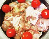 鶏もも肉とミニトマトの簡単アヒージョ作り方4写真