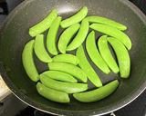 超簡単！スナップエンドウの炒り焼き作り方2写真