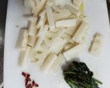 たけのことわらびのきんぴら作り方1写真