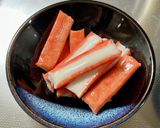 ビールがすすむニンニクの芽とカニカマ炒め作り方2写真