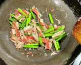 ビールがすすむニンニクの芽とカニカマ炒め作り方5写真