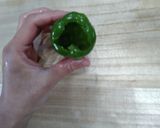 ピーマンの丸々詰め　冷凍ハンバーグ種応用作り方4写真