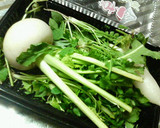 縁起もの✿七草と❀牡蠣の✿さっぱりうどん作り方1写真