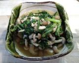 キノコと春菊のバター炒め作り方5写真