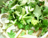 縁起もの✿七草と❀牡蠣の✿さっぱりうどん作り方6写真