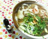縁起もの✿七草と❀牡蠣の✿さっぱりうどん作り方7写真