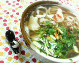 縁起もの✿七草と❀牡蠣の✿さっぱりうどん作り方7写真