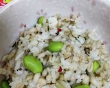 もち麦入り枝豆ごはん＊混ぜご飯＊おにぎり作り方4写真