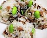 もち麦入り枝豆ごはん＊混ぜご飯＊おにぎり作り方6写真