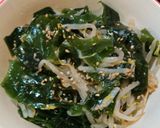 簡単！美味♪腸活♪もやしとわかめのナムル作り方4写真