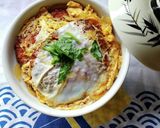ハムカツ丼♪作り方4写真