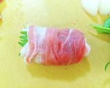 新玉ねぎ大葉の豚肉巻きペッパーチーズ焼き作り方3写真