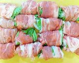 新玉ねぎ大葉の豚肉巻きペッパーチーズ焼き作り方4写真