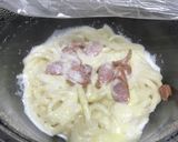 うどんのカルボラーナ風作り方2写真