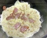 うどんのカルボラーナ風作り方3写真