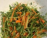 再収穫の豆苗で和えるだけサラダ作り方3写真