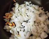 サバ缶と新玉ねぎのパスタ(カニかま入り)作り方3写真