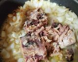 サバ缶と新玉ねぎのパスタ(カニかま入り)作り方4写真