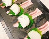 豚バラ巻き♪大葉と新玉ねぎ＆豆苗作り方2写真