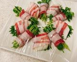 豚バラ巻き♪大葉と新玉ねぎ＆豆苗作り方5写真