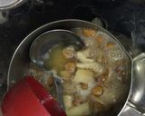 なめこ、ほうれん草、油揚げの味噌汁作り方13写真
