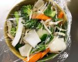 レンジ肉無チクワ味噌クリーム味野菜炒め作り方12写真