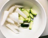 根菜茄子肉無オイさっぱり煮味温野菜サラダ作り方1写真