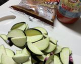 【業スーレシピ】簡単トマトソースのパスタ作り方1写真