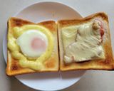 ズボラ飯☆簡単エッグトースト作り方4写真