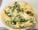 ほうれん草と玉ねぎのチーズオムレツ作り方5写真