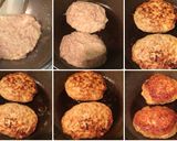 照り焼きチキンハンバーグホットサンド作り方3写真