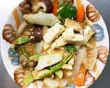 レンジ肉無し和風ジャージャー麺味野菜炒め作り方15写真