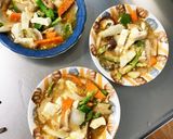 レンジ肉無し和風ジャージャー麺味野菜炒め作り方16写真