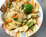 レンジ肉無し和風ジャージャー麺味野菜炒め作り方18写真
