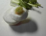 かぶプチグラタン　かぶの葉の胡麻和え作り方1写真