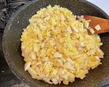 筍と紫蘇の実漬けの炒飯作り方4写真
