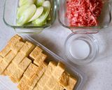簡単・節約！厚揚げと豚ひき肉の旨塩炒め作り方1写真