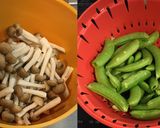 鱈とスナップエンドウのバジルバターソテー作り方1写真