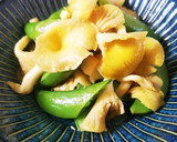 たもぎ茸とスナップエンドウのバター炒め作り方5写真