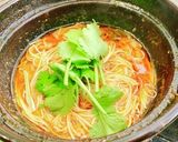 トムヤムもつ鍋＆〆素麺(キャンプver)作り方20写真
